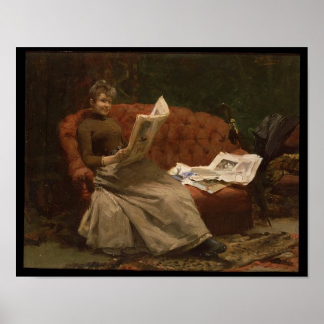 Poster Lady Reading (Frente)