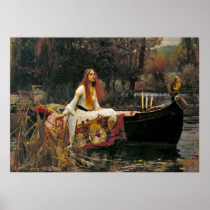 Póster Lady Shalott 1888
