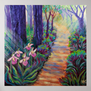 Poster Lady Slippers no caminho