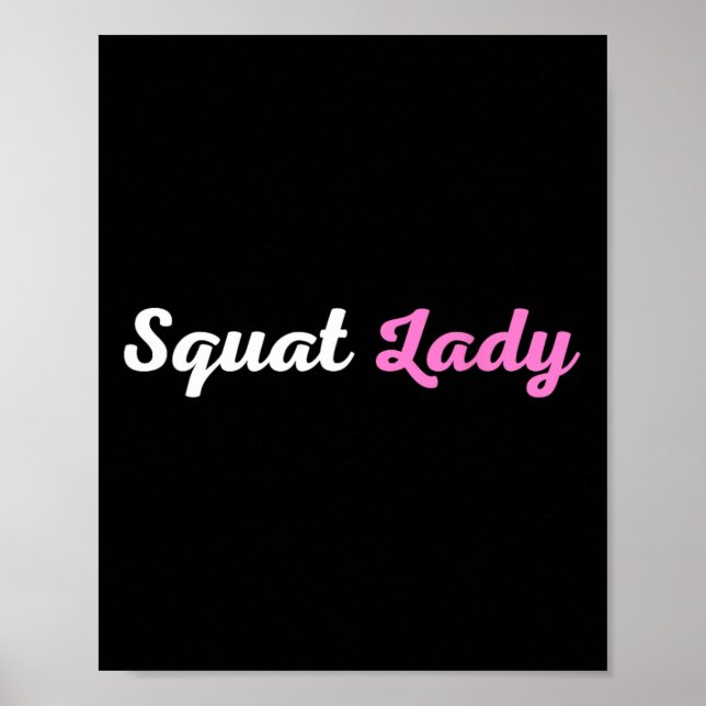 Poster Lady Squat (Frente)