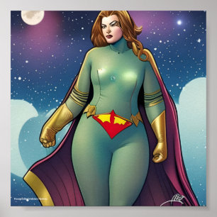 Poster Lady Superheroína
