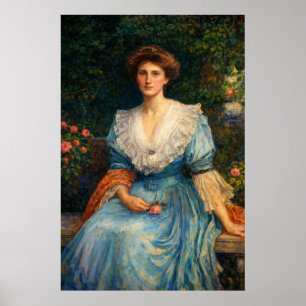 Poster Lady Violet Henderson por John William Waterhouse