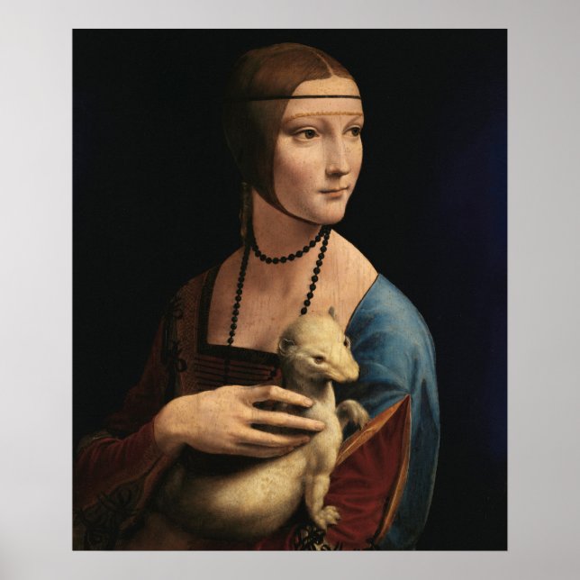 Poster Lady with an Ermine por Leonardo da Vinci (Frente)