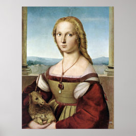 Poster Lady with Unicorn - Rafael - c1506