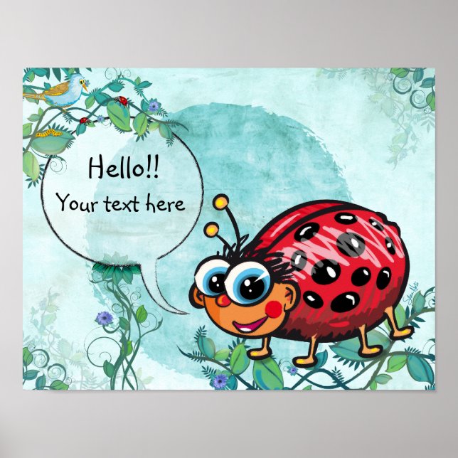 Póster LadyBug Bonita (Frente)
