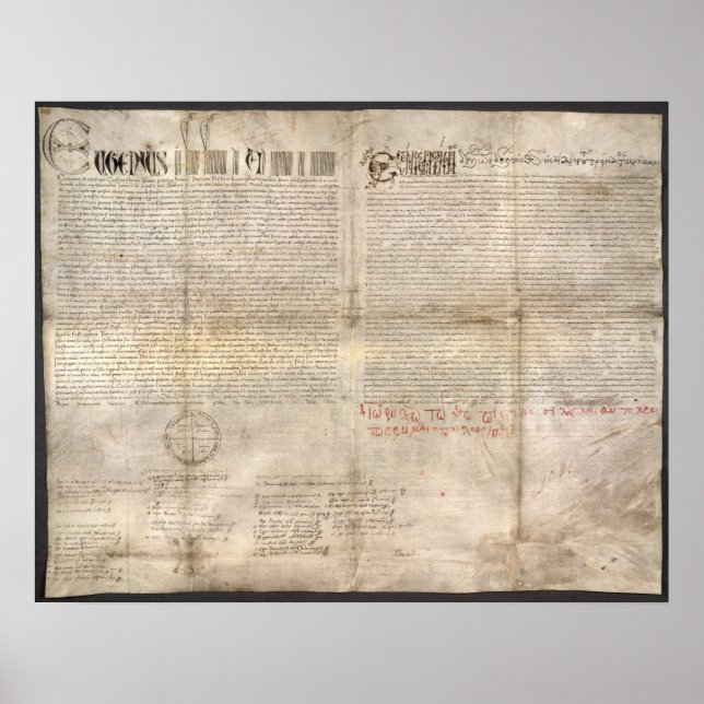 Poster Laetentur Caeli: Bulla Unionis Graecorum (Frente)