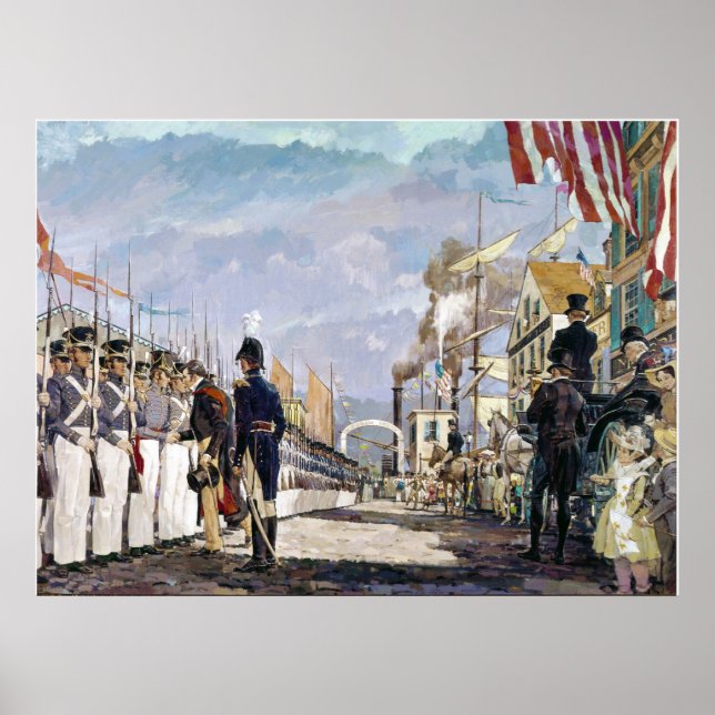 Poster Lafayette e a Guarda Nacional de Ken Riley (Frente)