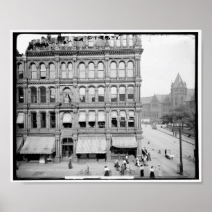 Poster Lafayette Square, Buffalo, N.Y. Vintage c1904