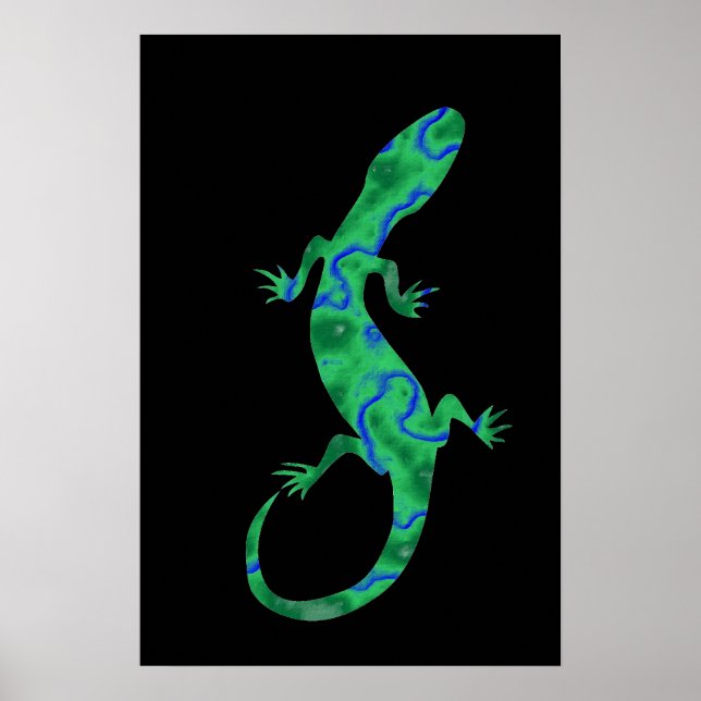 Póster Lagartixa Verde (Frente)