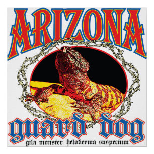 Póster Lagarto Cão de Guarda do Arizona