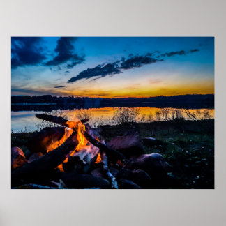 Poster Lagerfeuerstimung