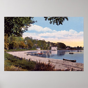 Póster Lago 1915 flint de Valparaiso Indiana