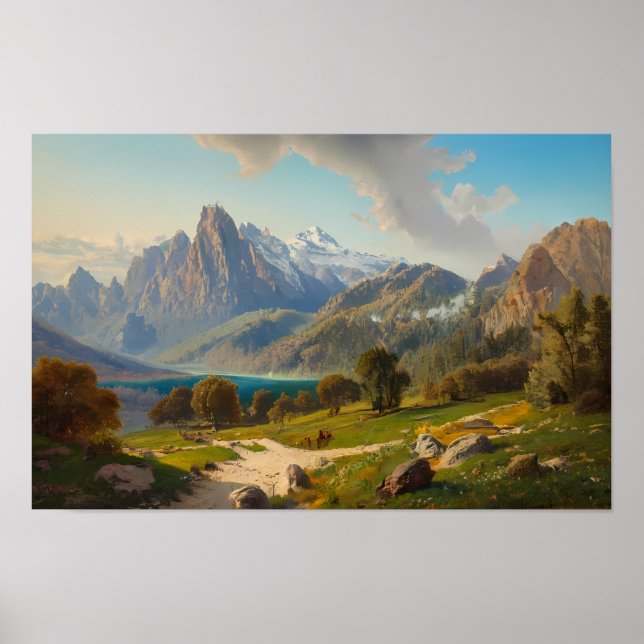 Poster Lago Alpino  (Frente)