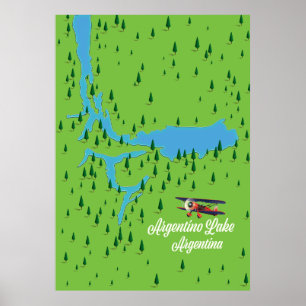 Poster lago Argentino Argentina