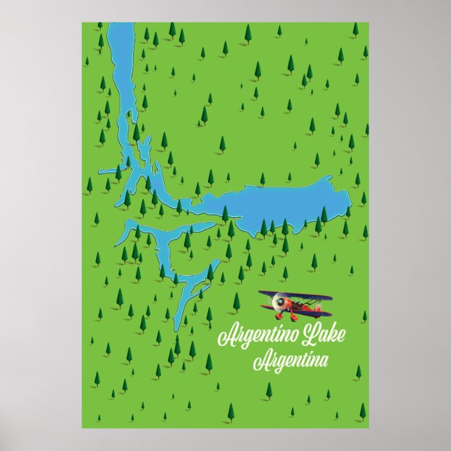 Poster lago Argentino Argentina (Frente)