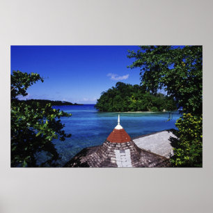 Póster Lago Azul, Port Antonio, Jamaica