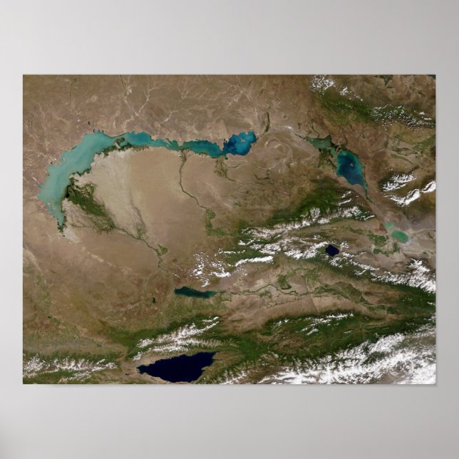 Poster Lago Balkhash no leste do Cazaquistão (Frente)