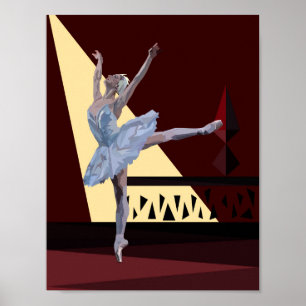 Póster 'Lago Ballerina swan