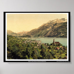 Póster Lago Brienz, Bernese Oberland, suiça