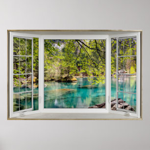 Poster Lago Calming, Illusão da Baía Branca