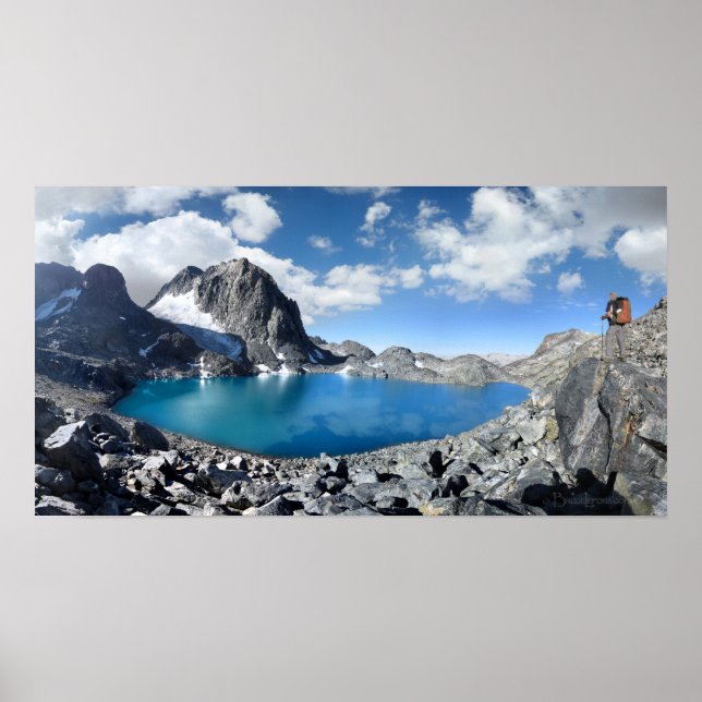 Poster Lago Catherine e Banner Peak - Sierra Nevada (Frente)