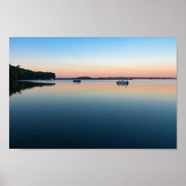 Poster lago champlain sunrise na baía de santos albans (Frente)