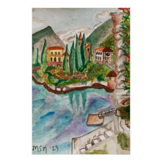 Póster Lago Como