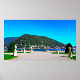 Poster Lago Como Itália - Montanhas Paisagem