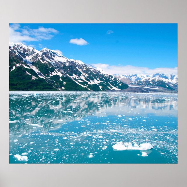 Poster Lago congelado Alasca (Frente)