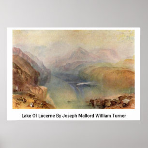 Poster Lago da lucerna por Joseph Mallord William Turner