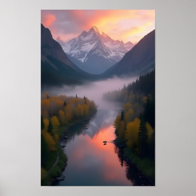 Poster Lago da Montanha (Frente)