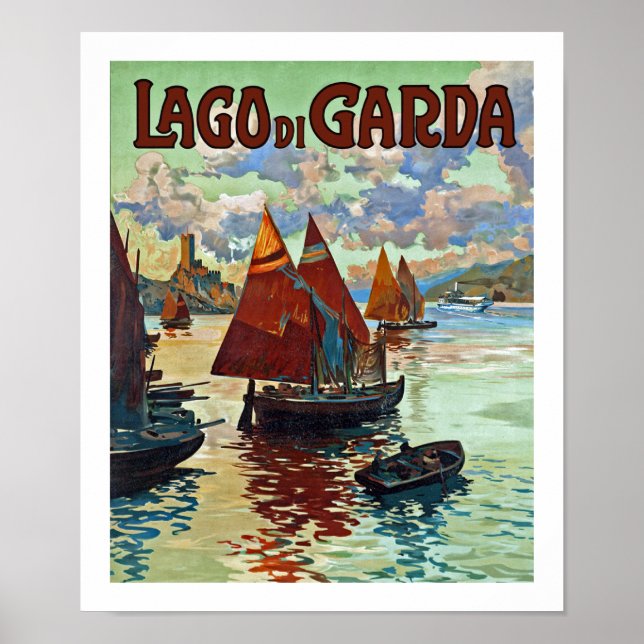 Póster Lago de Garda (Frente)