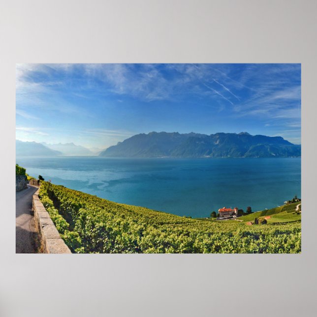 Póster Lago de Genebra (Lac Léman) 010 (Frente)