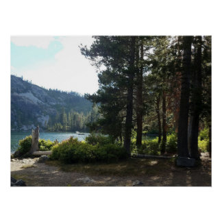 Póster lago de montanha