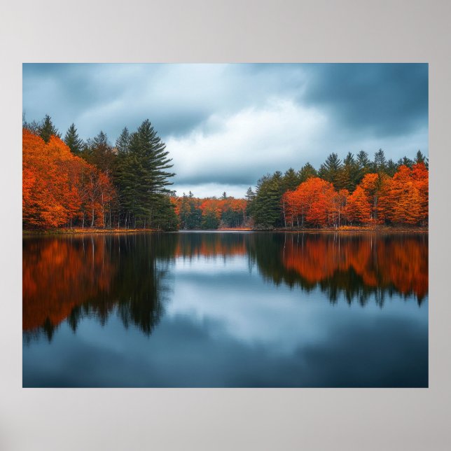 Poster Lago de Outono (Frente)
