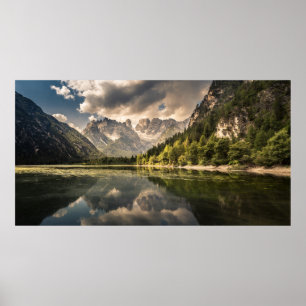 Poster Lago Di Landro Dürrensee, Italia