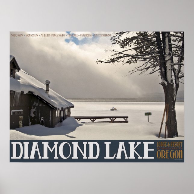 Póster Lago Diamond Winter (Frente)