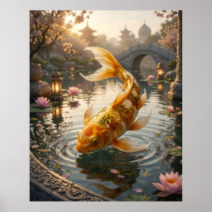 Poster Lago do Curry Koi Palace