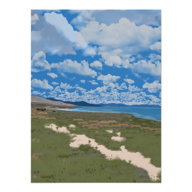 Póster Lago do Deserto  (Frente)