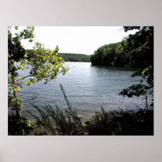 Poster Lago do Parque Estadual de Ozarks