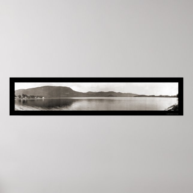 Póster Lago Dunmore, Vermont Foto 1912 (Frente)