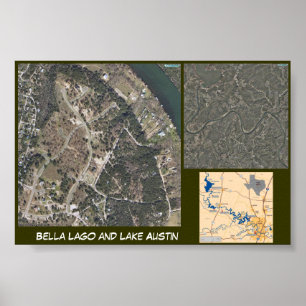 Poster Lago e lago Austin