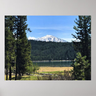 Poster Lago Elk com Solteiro de Monte, OR