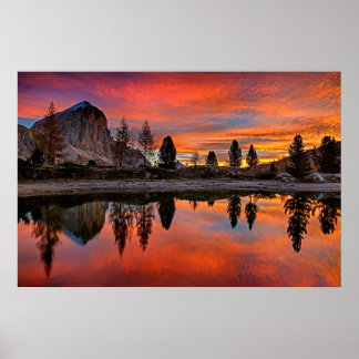 Poster Lago Encantado Sunset