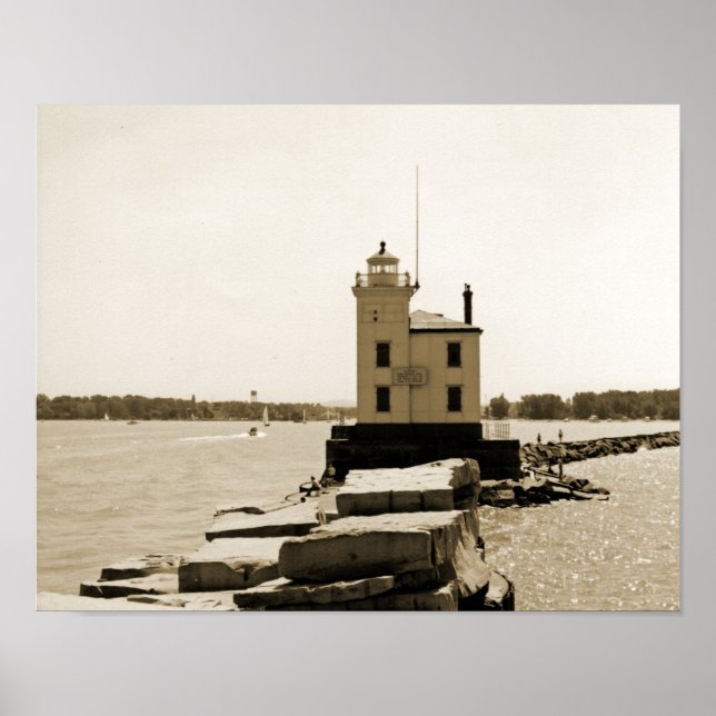 Póster Lago Erie Lighthouse (Frente)
