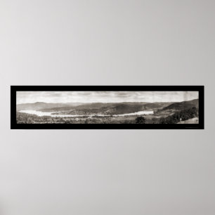 Póster Lago Fairlee, foto 1920 de Vermont