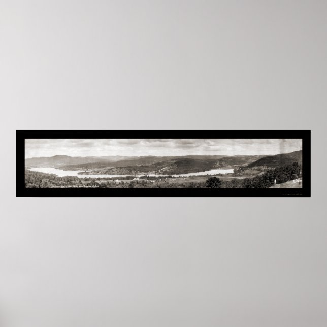 Póster Lago Fairlee, Vermont Foto 1920 (Frente)