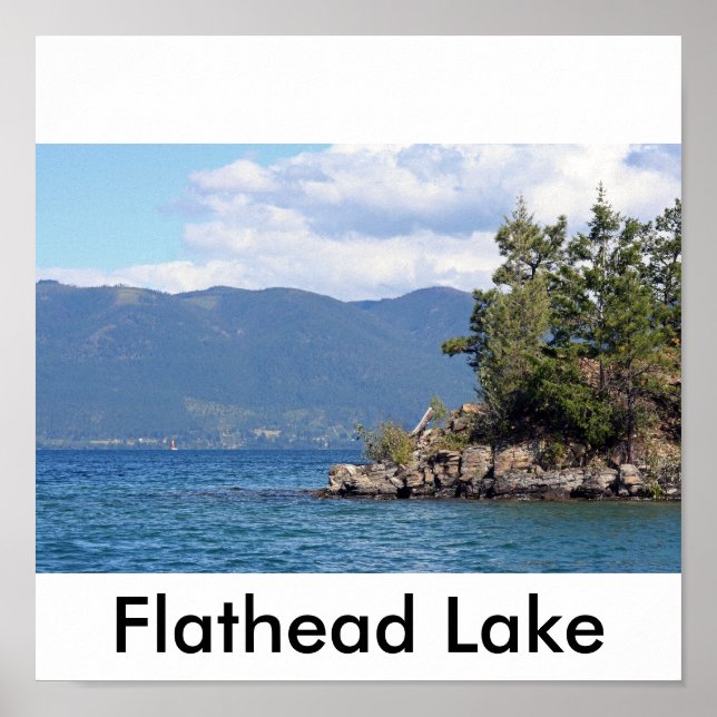 Póster Lago Flathead (Frente)