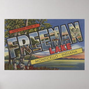 Póster Lago Freeman - grandes cenas da letra