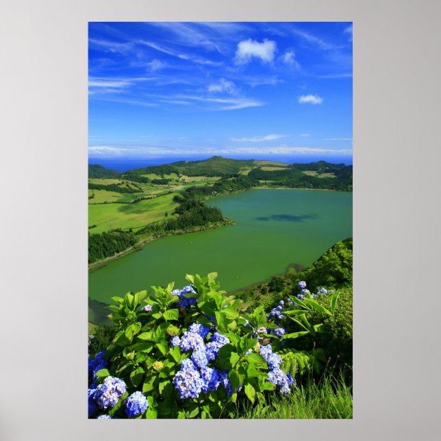 Póster Lago Furnas, Açores (Frente)